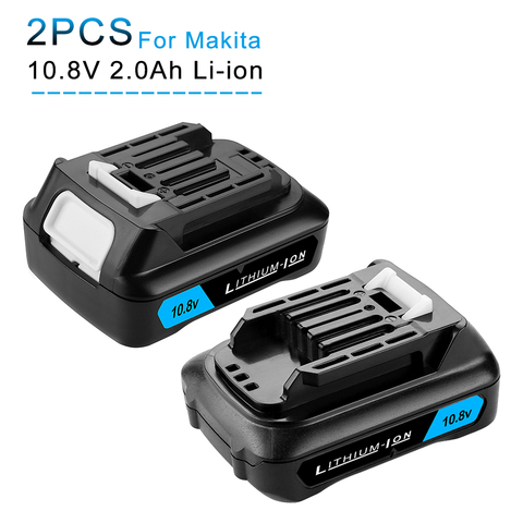 10,8 V-12 V CXT de litio de 2000 mAh recargable batería para Makita BL1021B BL1041B BL1015B BL1020B BL1040B 197402 herramientas ► Foto 1/5