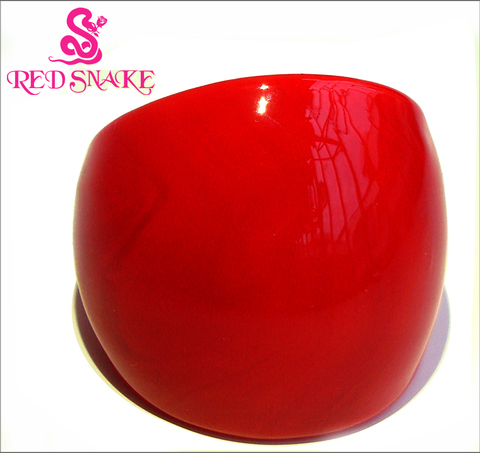 Anillo de moda de serpiente roja hecho a mano, Rojo puro de cristal de Murano ► Foto 1/4