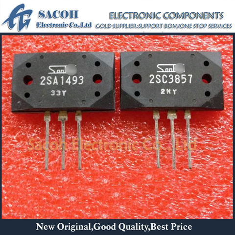 Transistor amplificador de Audio hecho en China, 5 pares (10 Uds.)/lote 2SA1493 A1493 + 2SC3857 C3857 MT-200 de silicona NPN + PNP ► Foto 1/6