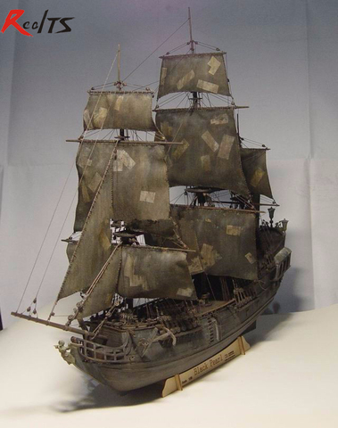 RealTS barco la Perla Negra kit de barco 1/96 escala 3d corte láser Diy Perla Negra Modelo Kit ► Foto 1/6