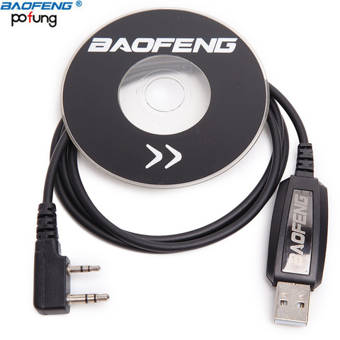 Original de Baofeng Cable de programación USB con controlador de CD para $TERM impacto BaoFeng UV-5R BF-888S UV-82 BF-C9 UV-S9 más Walkie Talkie ► Foto 1/5