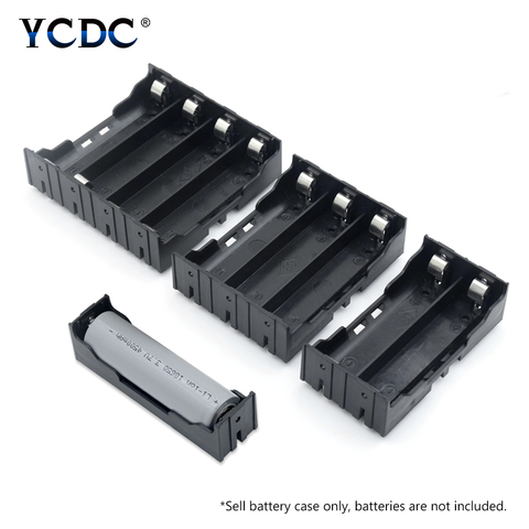 18650 soporte con Clip para batería caja de almacenamiento de batería cables DIY con 1 2 3 4 ranuras contenedor multiforma con pernos duros ► Foto 1/6