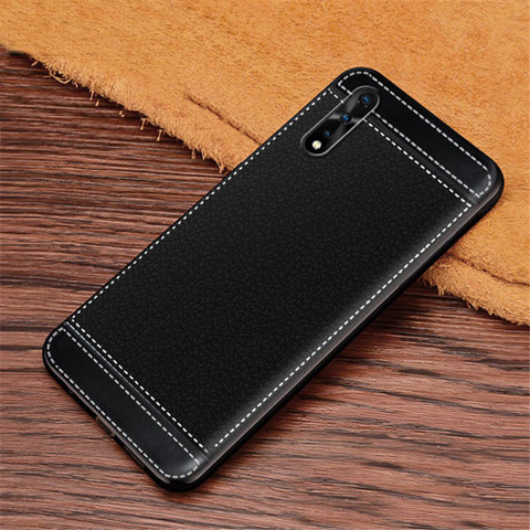 VIVO-funda suave V17 Neo, funda suave de TPU con textura de Litchi para VIVO V17 Neo V 17 V17Neo ► Foto 1/6