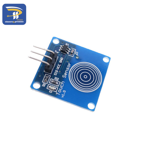 Módulo de Sensor táctil capacitivo, 1 canal, Jog, digital, azul, TTP223B, Kit de inicio Diy ► Foto 1/6