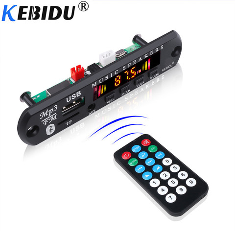 Kebidu más reciente inalámbrico Bluetooth 5,0 decodificador de Audio 12V WMA módulo sin pérdidas USB AUX TF Radio para coche Kit de Audio MP3 jugador ► Foto 1/6