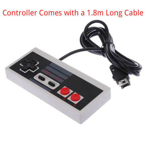 Mando de videojuegos con CABLE largo para Nintendo Mini Classic NES, incluye JOYPAD de 1,8 M ► Foto 1/5