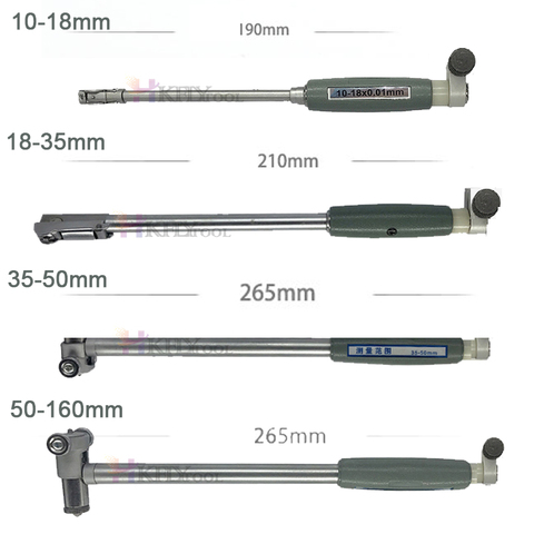 Diámetro interior varilla de medición + sonda (Sin indicador) accesorios diámetro interior calibre 10-18mm 18-35mm 35-50mm 50-160mm ► Foto 1/6