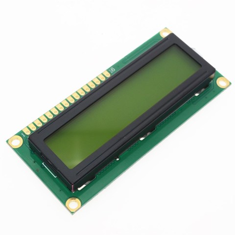 Módulo de pantalla LCD LCD1602 1602 Módulo de pantalla verde de 16x2 caracteres, Module.1602, pantalla verde de 5V y código blanco para arduino, 1 Uds. ► Foto 1/5
