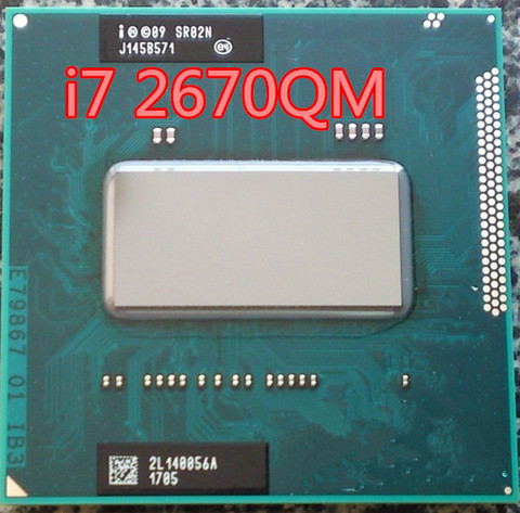 Intel-CPU I7-2670QM i7 2670QM SR02N I7 2670QM SRO2N 2,2G-3,1G/6M para HM65/HM67, procesador de ordenador portátil i7-2670QM ► Foto 1/1