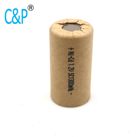 C & P para baterías de batería ni-cd SC1300mAh SC Power Cell, celda de batería recargable, célula de batería de herramienta eléctrica, tasa de descarga 10C ► Foto 1/6