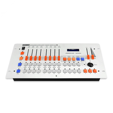 Consola DMX 240 para discoteca, 16CHx24, DMX512, controlador de iluminación inteligente, apto para discoteca/DJ/lámpara de baile, dmx ► Foto 1/1