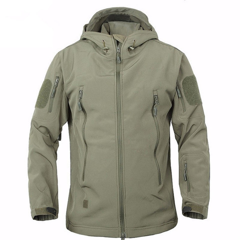 Chaqueta de marca V5.0 táctico militar de la chaqueta de los hombres, mirón de la piel de tiburón Soft Shell impermeable a prueba de viento chaqueta rompevientos para hombre abrigo ► Foto 1/6