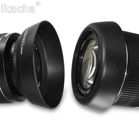 Cámara EW-60C lentes de capucha EW 60C EW60C lentes capucha para Canon 550D 600D 650D 500D 18-55mm/ 28-90mm/ 28-80mm ► Foto 1/6