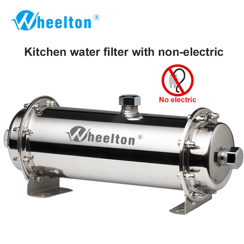 Wheelton 304 filtro de agua de acero inoxidable de ultrafiltración de agua 380L comercial casa cocina beber directamente UF filtros ► Foto 1/6