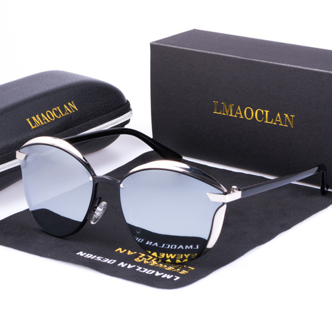 LMAOCLAN, gafas de sol polarizadas para mujeres, moda de lujo, ojo de gato para mujeres, diseño Vintage de marca, gafas de sol para mujer, gafas ► Foto 1/6