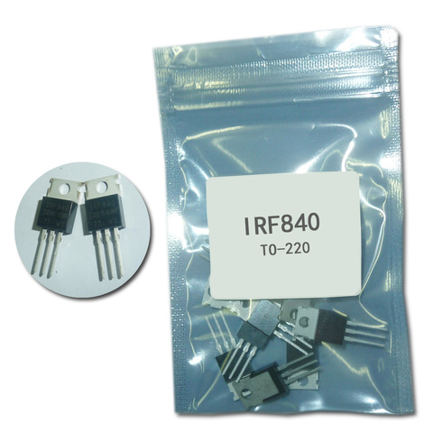 10 unids/lote IRF840 IRF840PBF Transistor MOS 500V 8,0 Amp MOSFET N-Chan-220 original nuevo electrónicos IC ► Foto 1/1