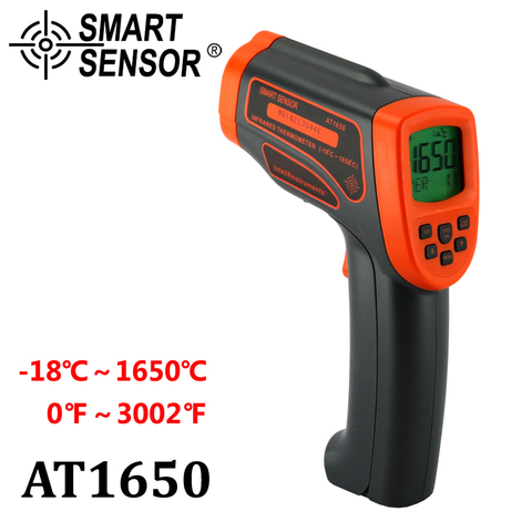 Termómetro Digital termómetro infrarrojo IR laser sin contacto temperatura tester meter-18-1650 C pirómetro electrónico ► Foto 1/6