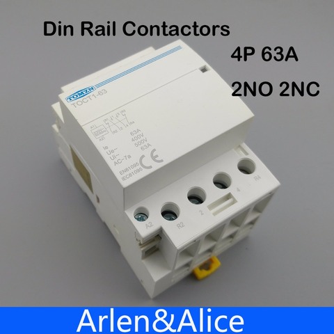 Contactor Modular TOCT1 4P 63A 2NC 2NO 220V 400V ~ 50/60HZ para el hogar ► Foto 1/6