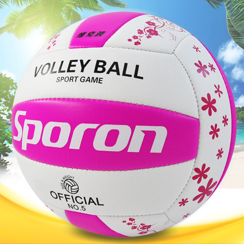 Una pieza de PVC Bola de voleibol suave formación profesional balón de competición #5 estándar internacional balonmano playa de interior al aire libre ► Foto 1/6