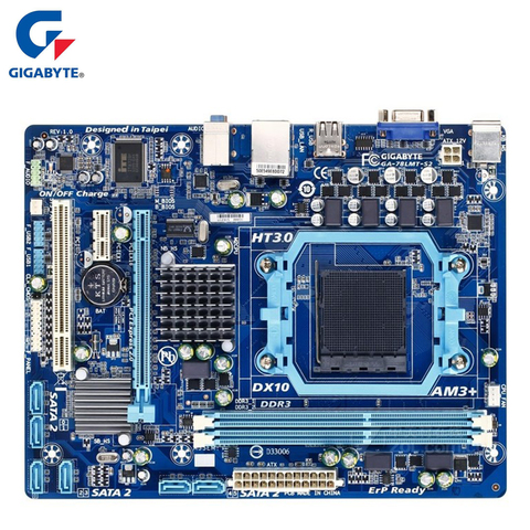 Placa base Gigabyte GA-78LMT-S2 para AMD 760G DDR3 USB2.0 16G enchufe AM3 +/AM3 78LMT S2 sobremesa systemboard utilizado ► Foto 1/1