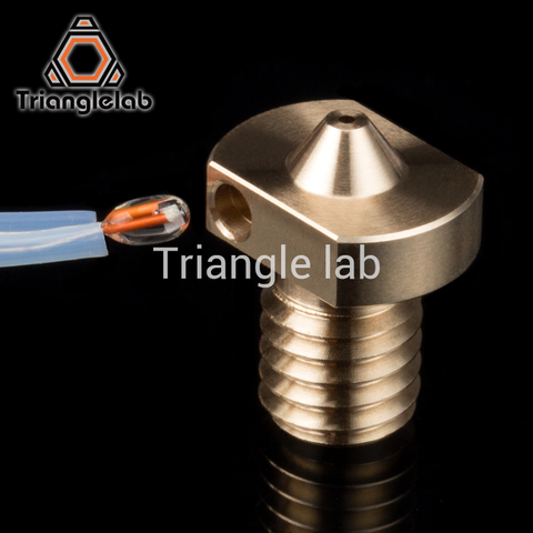 Boquilla Trianglelab 3D para impresora E3D Hotend V5 V6 para kit de actualización de bloque de calor de extremo caliente para E3D V6 termostor se puede insertar ► Foto 1/5