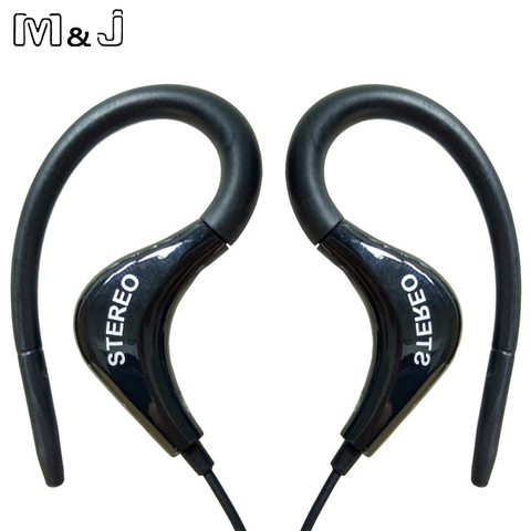 M & J venta al por mayor 3,5mm deporte auriculares Auriculares auriculares con micrófono para iPhone Samsung Xiaomi MP3... bajo de alta calidad para correr ► Foto 1/6