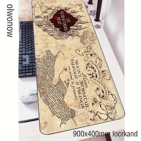 Wizarding-alfombrillas para ratón con mapa del mundo, alta gama, 900x400mm, para ordenador portátil, gran oferta, alfombrilla de ratón de gamer para videojuegos ► Foto 1/5