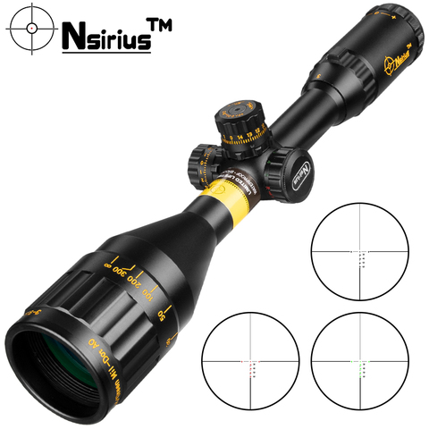 Mira telescópica táctica NSIRIUS 3-9X50 AOE, oro, rojo, verde, Crosshair, llluminate, para Rifle de caza ► Foto 1/6