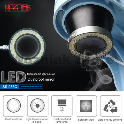 WOZNIAK Wozniak SS-033C microscopio fuente de luz anillo fuente de luz ajustable protección ocular lámpara blanca ► Foto 1/4