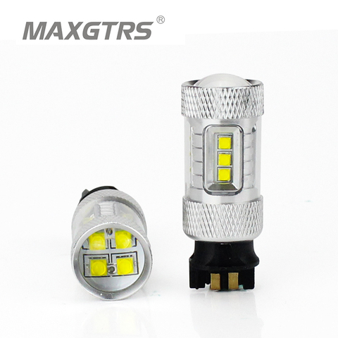 Proyector LED Canbus PW24W, luz de circulación diurna, Bombilla de señal de giro Blanca, para VW Golf MK7 Golf7 Golf VII, 30W, 50W, 80W, CREE ► Foto 1/6