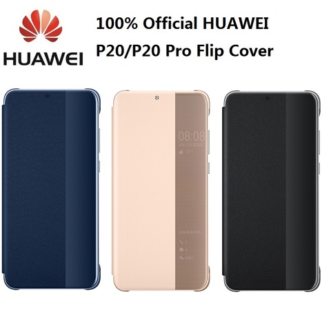 Funda Original oficial para Huawei P20 Pro, carcasa abatible con espejo y función de apagado/apagado para Huawei P20, 100% ► Foto 1/6