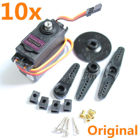 10pcs / lot Torre Pro MG996R MG996 de Servo Digital Alto Torque engranaje de metal con rodamiento de bolas 55g para JR Control Remoto Carro Robot ► Foto 1/6