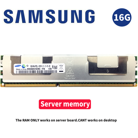 Samsung 16 GB 16G de memoria del servidor DDR3 PC3 1066 Mhz 1333 Mhz 1600 Mhz 1866 Mhz para 8500R 10600R 12800R 14900R ECC REG 1866 1600 RAM ► Foto 1/1