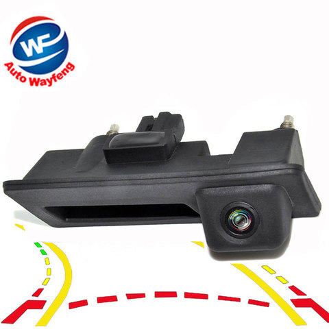 CCD 600 línea trayectoria dinámica tronco manejar cámara de visión trasera para VW Passat/Tiguan/Golf/Touran/ jetta/Touareg/magotan superb cam ► Foto 1/6