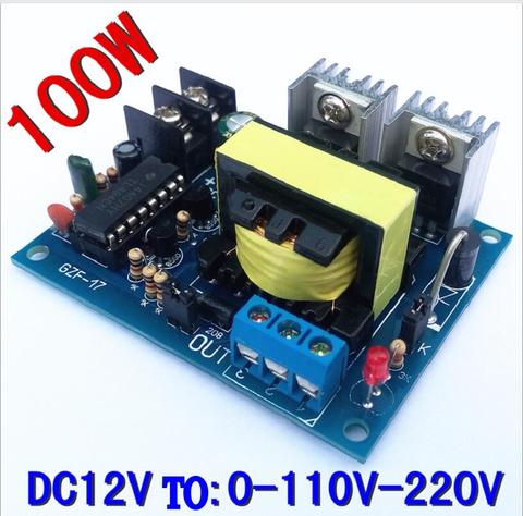 TL494 100W 12V a 0-110-220V Micro inversor 12V a doble placa de circuito de 110V ► Foto 1/2