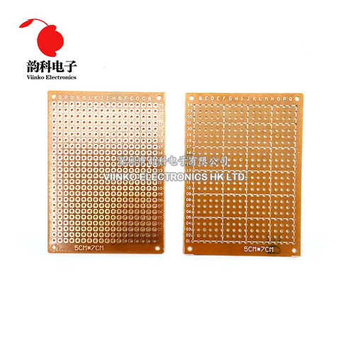 Prototipo de papel de cobre PCB Universal, placa de circuito matricial, 5 uds., 5x7cm, 5x7 ► Foto 1/2