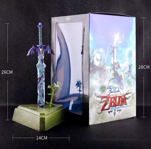 JHACG 26 cm Zelda Skyward espada enlace maestro espada acción figura juguetes muñeca regalo de Navidad con caja ► Foto 1/6