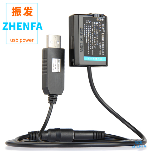 5 V USB NP-FW50 tonto batería AC-PW20 acoplador de CC adaptador de alimentación para Sony Alpha 7 a7 a7S a7II a7R A3000 a5000 A6000 NEX5 NEX3 la ejecución nacional ► Foto 1/6