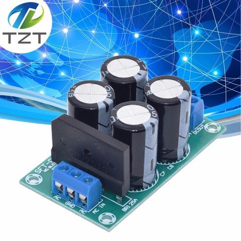 TZT-placa amplificadora de potencia PW28 Doble potencia, rectificador de alta corriente, puente plano de 25A, placa de alimentación no regulada, bricolaje ► Foto 1/6