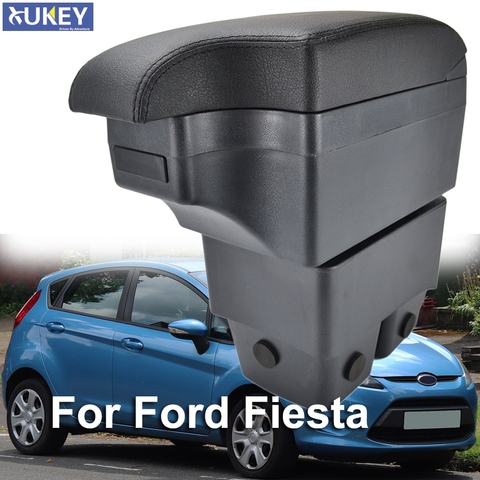 Funda reposabrazos para Ford Fiesta, caja de almacenamiento Central, color negro, 2009, 2017, 2010 ► Foto 1/6