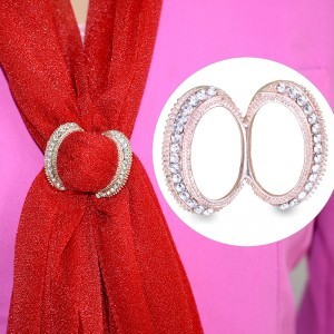 BS048 nuevo producto! bufanda Clip recto broches para las mujeres de alta calidad de cristal decoración exclusivo diseño chales Accesorios ► Foto 1/6