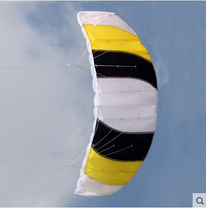 Envío gratuito al aire libre diversión deportes energía Dual línea Stunt Parafoil paracaídas Arco Iris deportes playa cometa para principiantes ► Foto 1/5