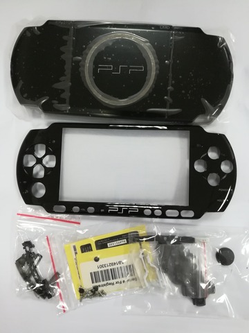 Envío gratuito Color negro carcasa completa placa frontal de carcasa de repuesto para Sony PSP 3000 consola Shell con botones ► Foto 1/5