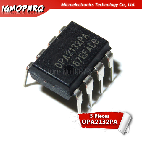 Amplificador de doble canal, 5 uds., OPA2132PA OPA2132 OPA2134 DIP-8 audio op amp IC chip ► Foto 1/1