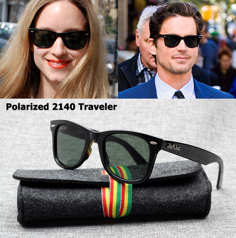 Gafas De Sol polarizadas estilo viajero De moda jackjad JJ2140 gafas De Sol De diseño clásico Vintage De marca 50mm Oculos De Sol con funda ► Foto 1/6