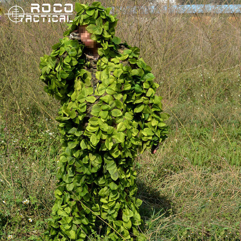ROCOTACTICAL Camo Leavy traje Ghillie ligero camuflaje ropa de caza transpirable ► Foto 1/1