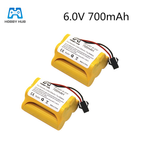 1/2/4x NI-CD 6,0 V 700 mAH batería recargable AA batería de 6 v para coche rc Barco de juguete de control remoto de juguete eléctrico 700 mah ► Foto 1/3