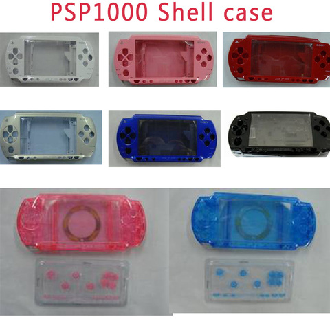 8 colores de cobertura completa Funda carcasa de repuesto para consola PSP1000 PSP 1000, juego de botones ► Foto 1/3