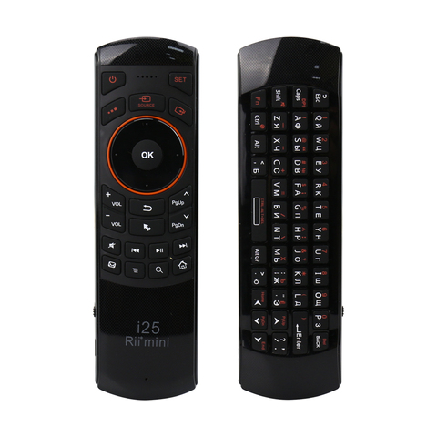 Rii i25 2,4g Mini teclado ruso inalámbrico Air Fly Mouse inglés Control remoto para PS3 HTPC Android caja de TV inteligente árabe de IPTV ► Foto 1/6