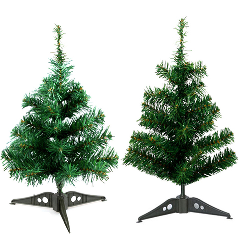 Árbol de Navidad pequeño de 45cm, Mini árbol navideño verde, decoraciones de fiesta de Navidad delicado ► Foto 1/4